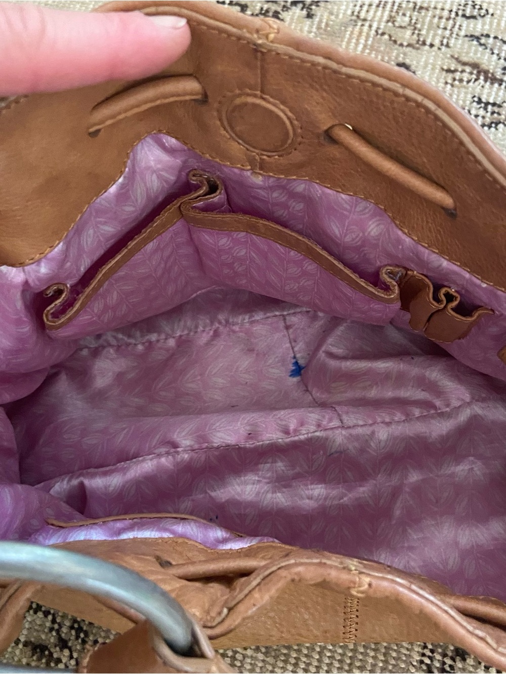 Vtg Sigrid Olsen Leather Hobo Shoulder Bag Brown Slouchy Purse Classic Boho - Picture 15 of 15